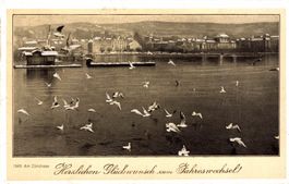 Neujahrskarte. Am Zürichsee