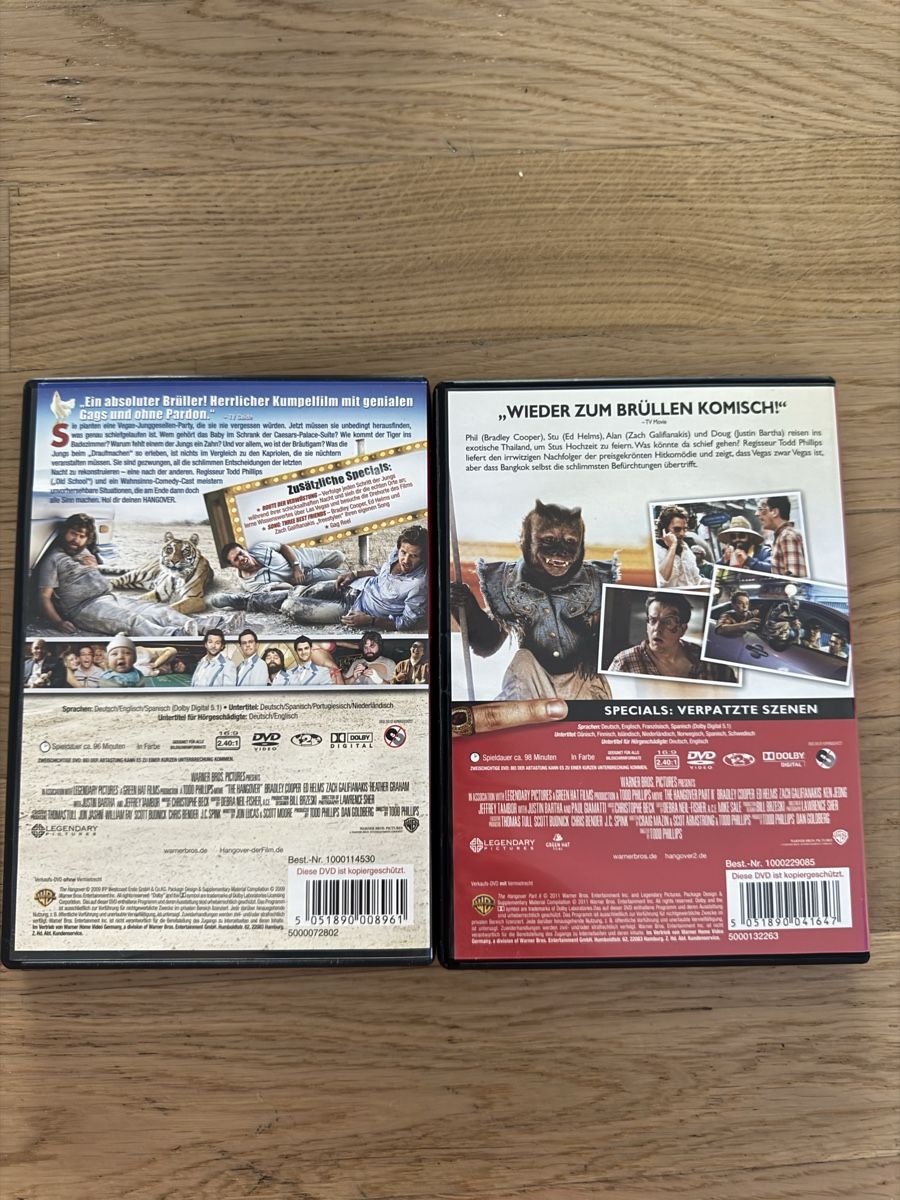 Tutti i DVDs: Hangover 1 + 2 DVD – Usato da Glattpark(Opfikon) venduto da laura_studer 1