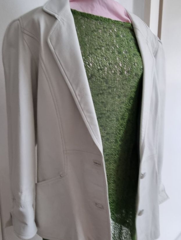 Giacche: Jacke , Lederjacke weiss Gr. 36 – Nuovo (secondo la descrizione) da geroldswil venduto da Gumball1 1