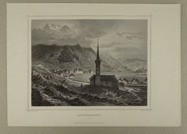 ANDERMATT, STAHLSTICH NACH ROHBOCK 1870