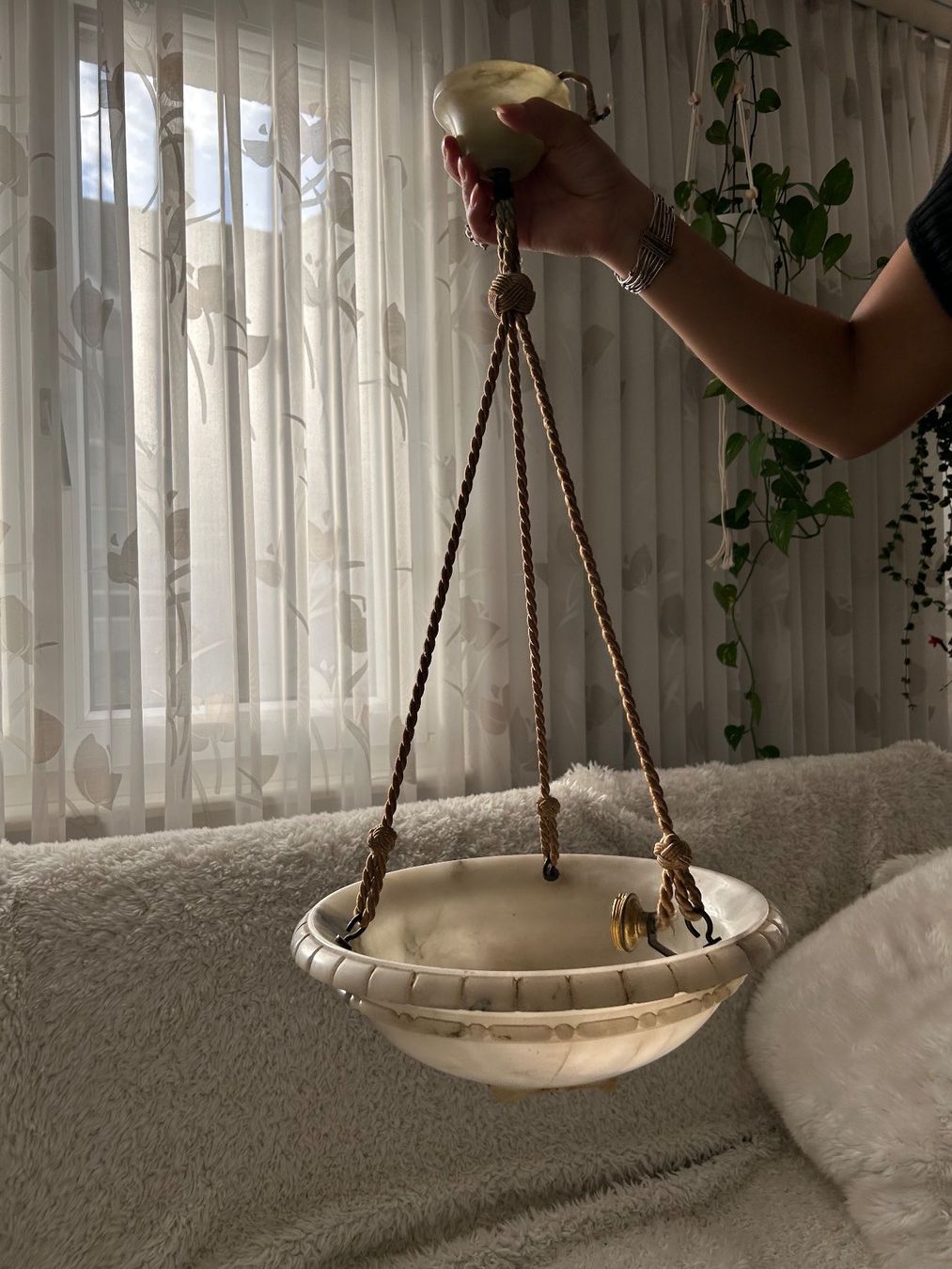 Lampade: Wunderschöne Marmor Lampe 32cm – Usato da Unterägeri venduto da Hallihallox