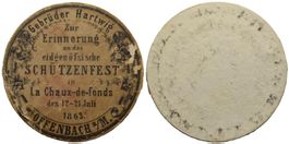 1863 Eid. Sch. La Chaux-de-F Karton 1009