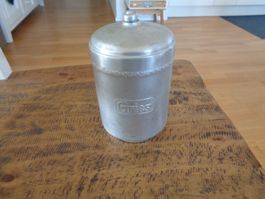 Blechdose für Vorräte (Gries) antik