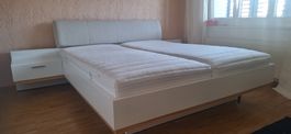Bett mit Nachttische 180cm inkl. Matratze