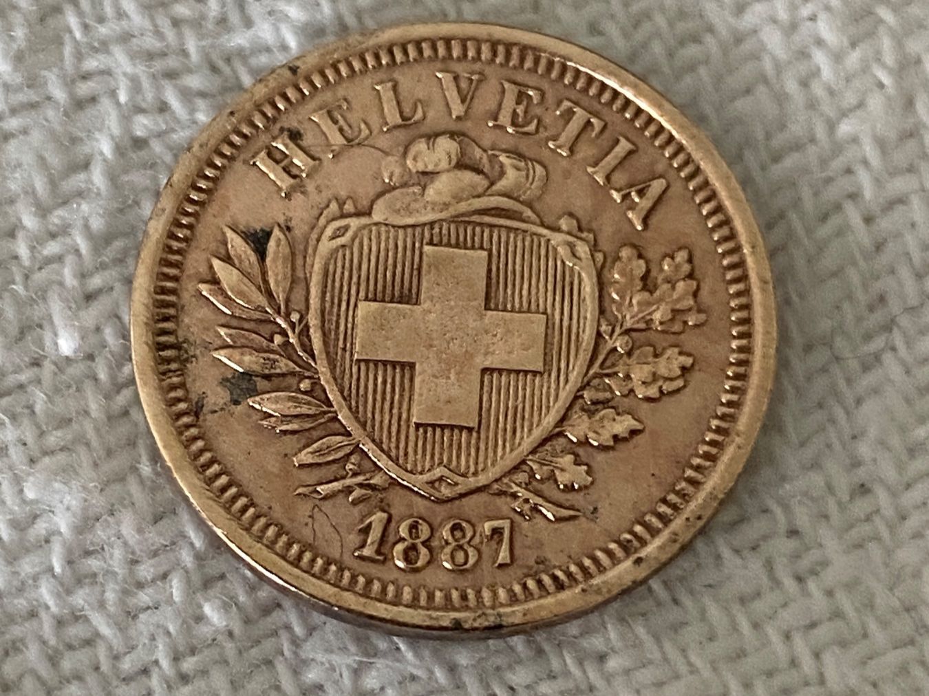 Tutti le monete: 1 centime/rappen 1887 – Usato da Nyon venduto da Ilmi09