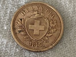 1 centime/rappen 1887