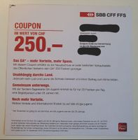 SBB GA Gutschein CHF 250.-