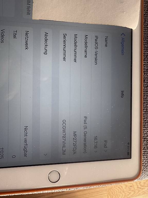 Tablet PC: I pad 5. Gen  Wifi und Sim – Usato da Egnach venduto da Xantos1 2