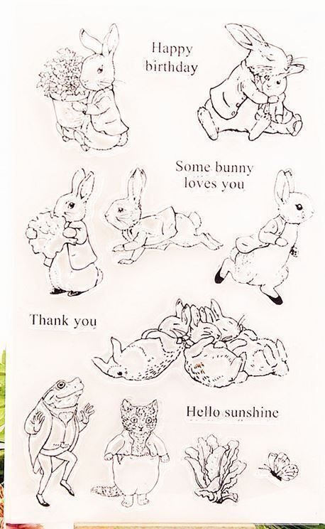 Stempel: Neues Set Motivstempel  Hasen / Tierli – Neu und originalverpackt aus Effretikon von wenuss