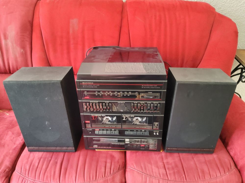 CHAINE HIFI COMPACT SONY Platine Tourne Disques, Lecteur de Cassettes