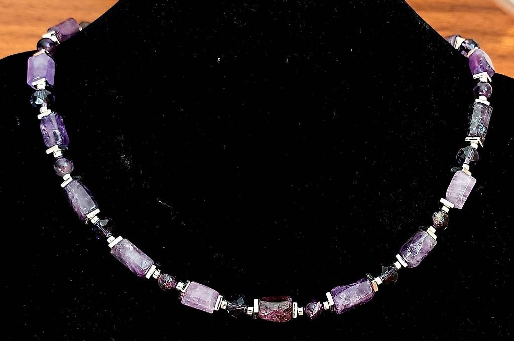 Catenine: Collier en améthyste – Nuovo e nell'imballaggio originale da Chamoson venduto da OkGeo 3