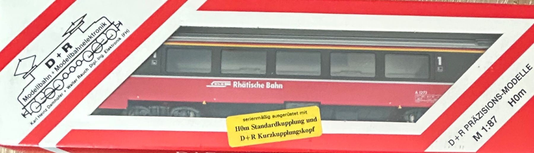 Modelleisenbahnen: H0m D+R 21273 RhB Ew IV A1273 – Neu (gemäss Beschreibung) aus Belp von AEMA-Modellbau