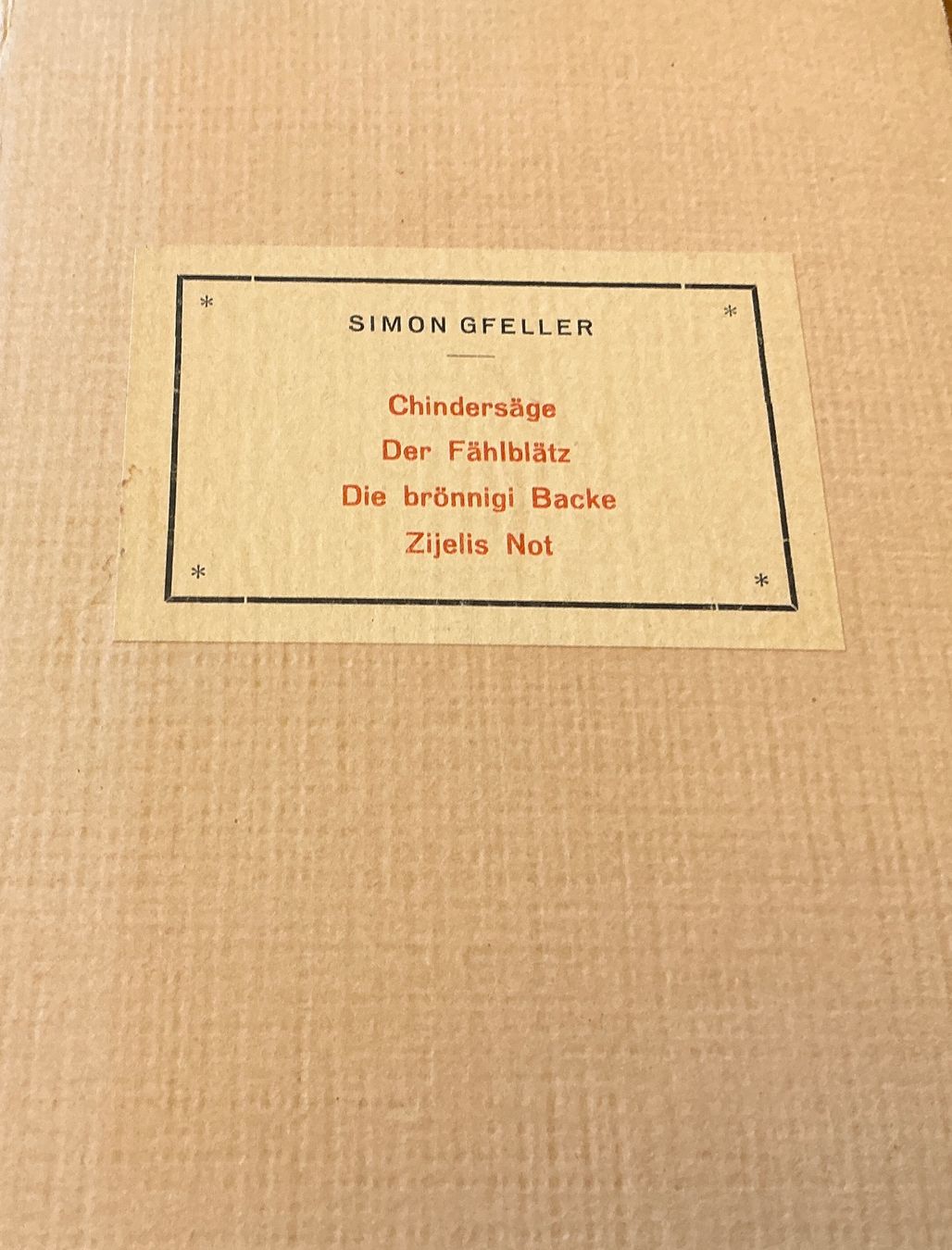 Libri: Simon Gfeller, vier eifachi Gschichte – Usato da Moosseedorf venduto da MarcPSahli