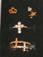 Kreuz, Crown, ring, Modeschmuck Set, Croix de la reinne, bij