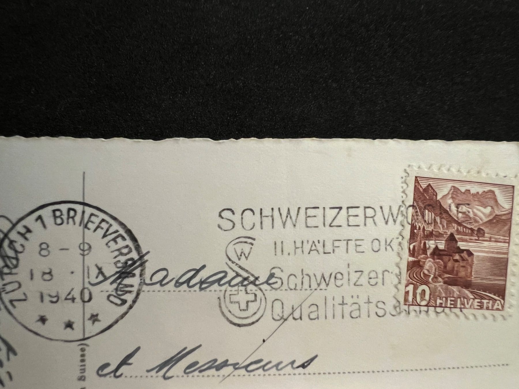 Cartoline postali: Zürich. Neumühlequai – Usato da Widnau venduto da Brusi9 1