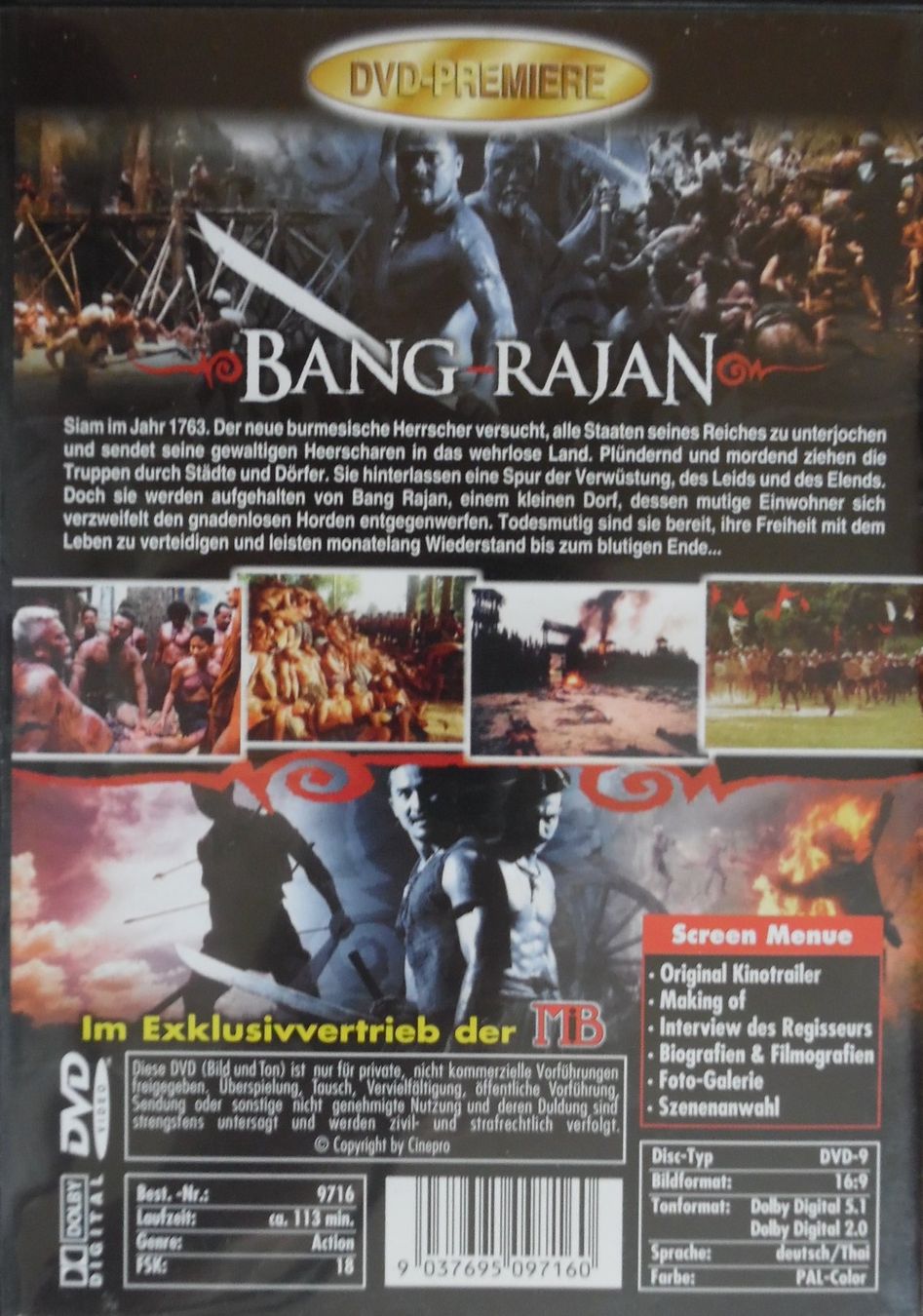 Tutti i DVDs: Bang Rajan, Kampf der Verlorenen – Usato da Bellinzona venduto da Luna093 2