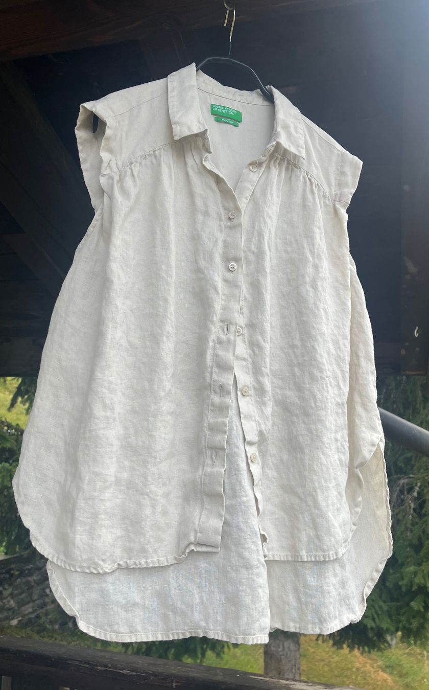 Benetton Camicette: Chemisier en lin benetton Gr M – Nuovo e nell'imballaggio originale da Ovronnaz venduto da fra_n8h8