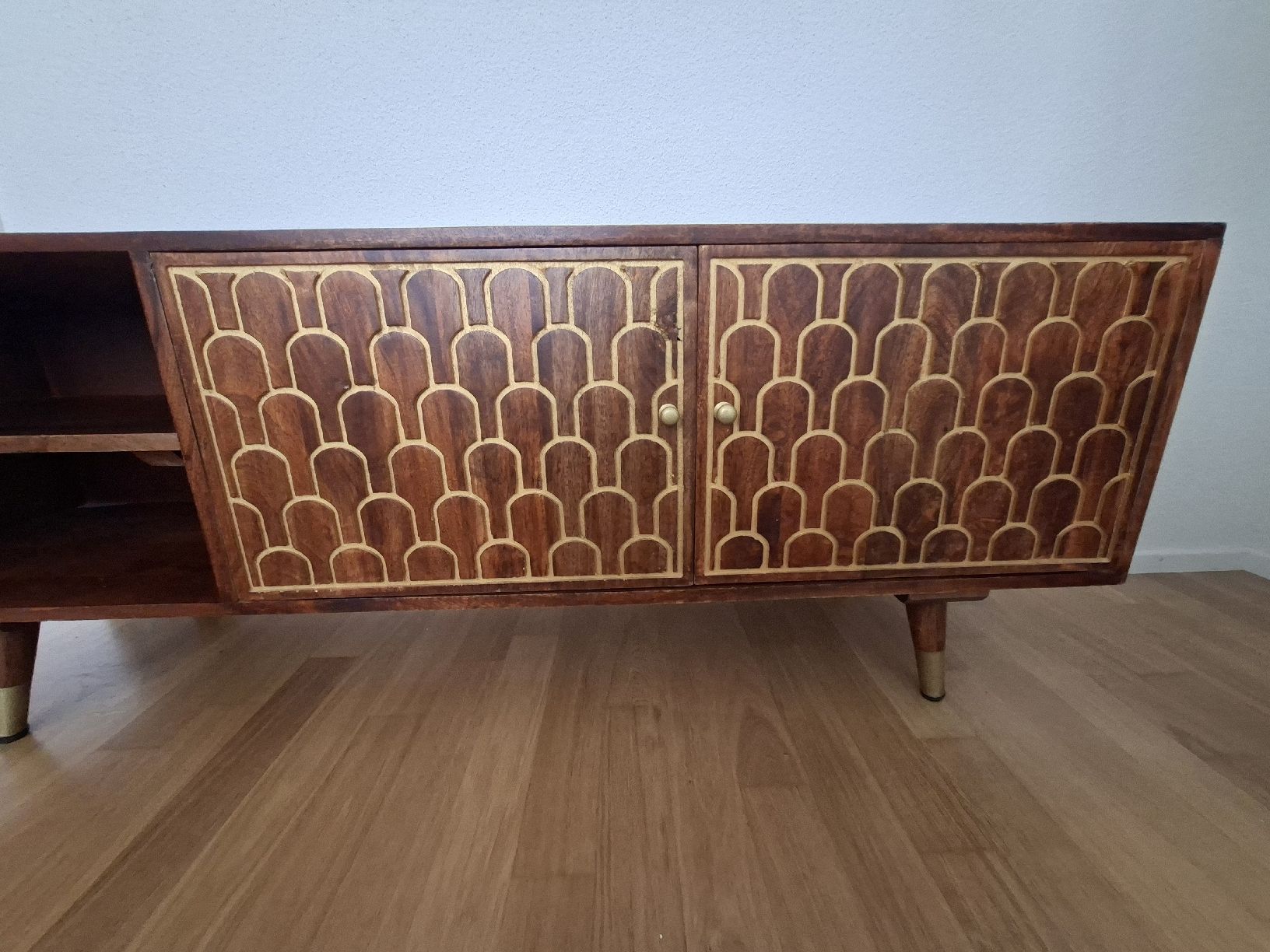 Cassettiere: Kare Design Lowboard Holz mit Muster  – Usato da Emmenbrücke venduto da inVinoVeritas88 3
