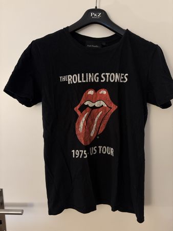 T-Shirt The Rolling Stones 1975 US Tour Schwarz Grösse S