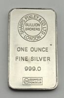 Silberbarren 1 Once 999.0 Sharps Pixley London