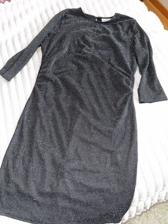 Schwarzes Glitzerkleid von Janina, Grösse L, Top Zustand!