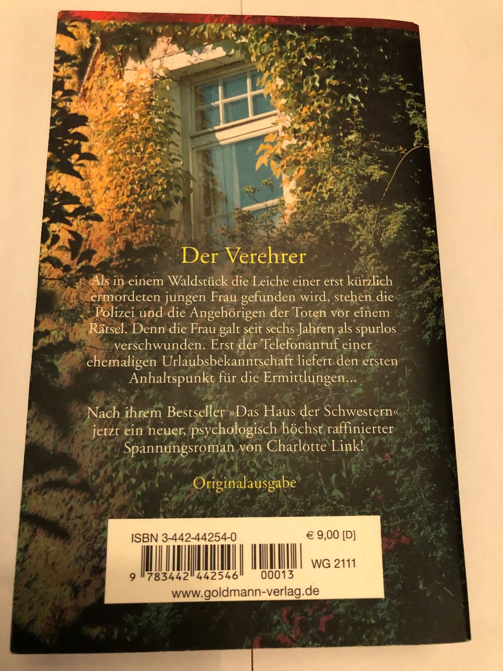 Libri: Charlotte Link: Der Verehrer – Usato da Rain venduto da Denbie 1