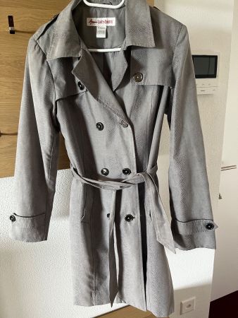 Trenchcoat Anne wayburn grau print