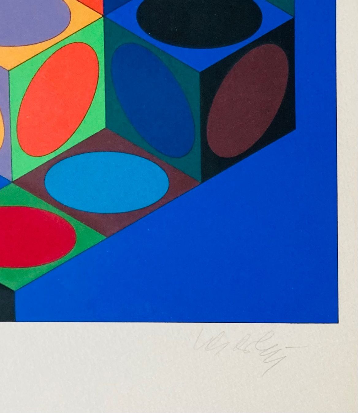 Grafica & Litografie: Victor Vasarely, mehrfarbige Lithographie – Usato da Einsiedeln venduto da Brocki59 2