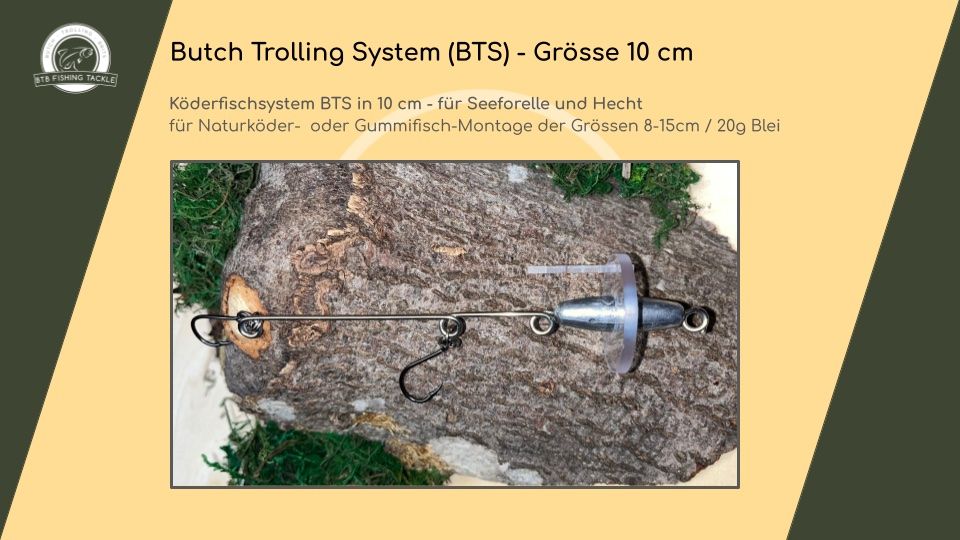 Esche: Köderfisch System - Butch Trolling System (BTS) - Gr. 10 cm – Nuovo e nell'imballaggio originale da Wolhusen venduto da BTB_FishingTackle 1