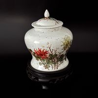 Antike asiatische Deckelvase ( China oder Japan ?)