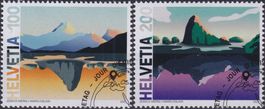2021, Nr.1850+1851 (Schweiz-Thailand) mit ET-Stempel.