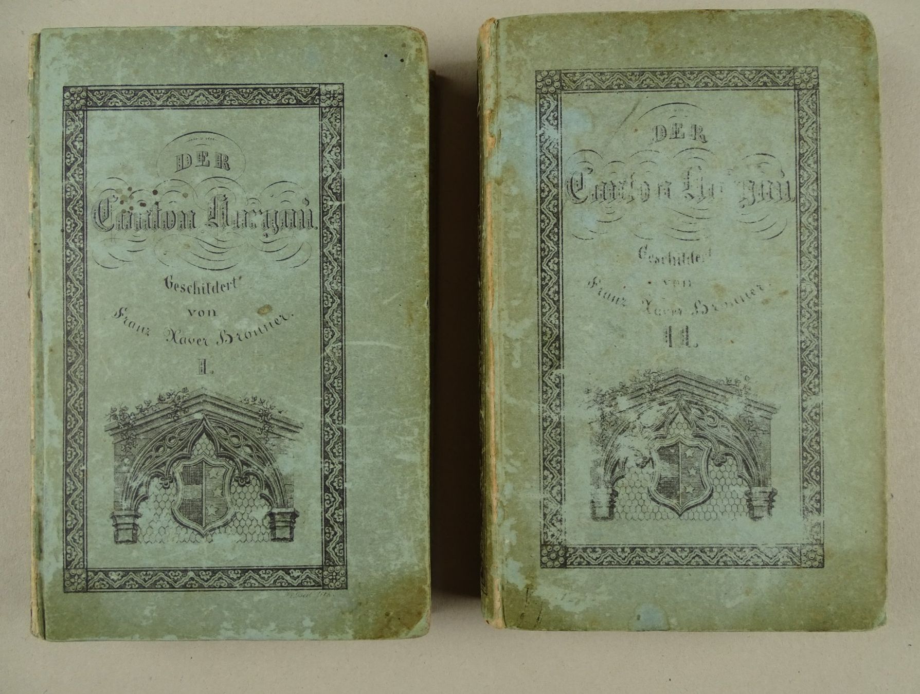 Bücher: DER CANTON AARGAU, 2 BÄNDE KOMPLETT, 1844 – Gebraucht aus Grüningen von Kartensammler