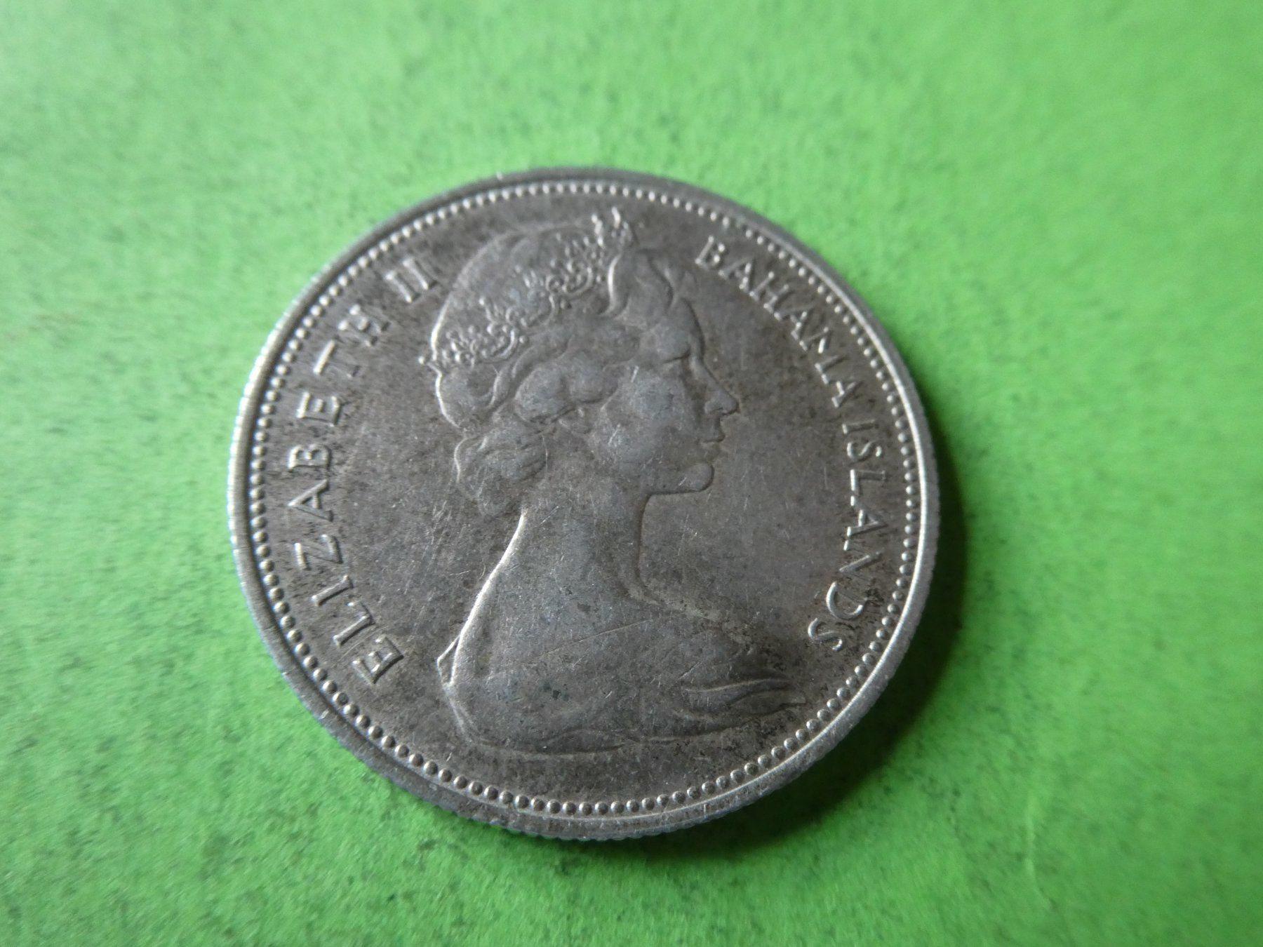 Tutti le monete: Bahamas 1966, 50 Cents,  Silber – Usato da Hinterforst venduto da Rohusri 1