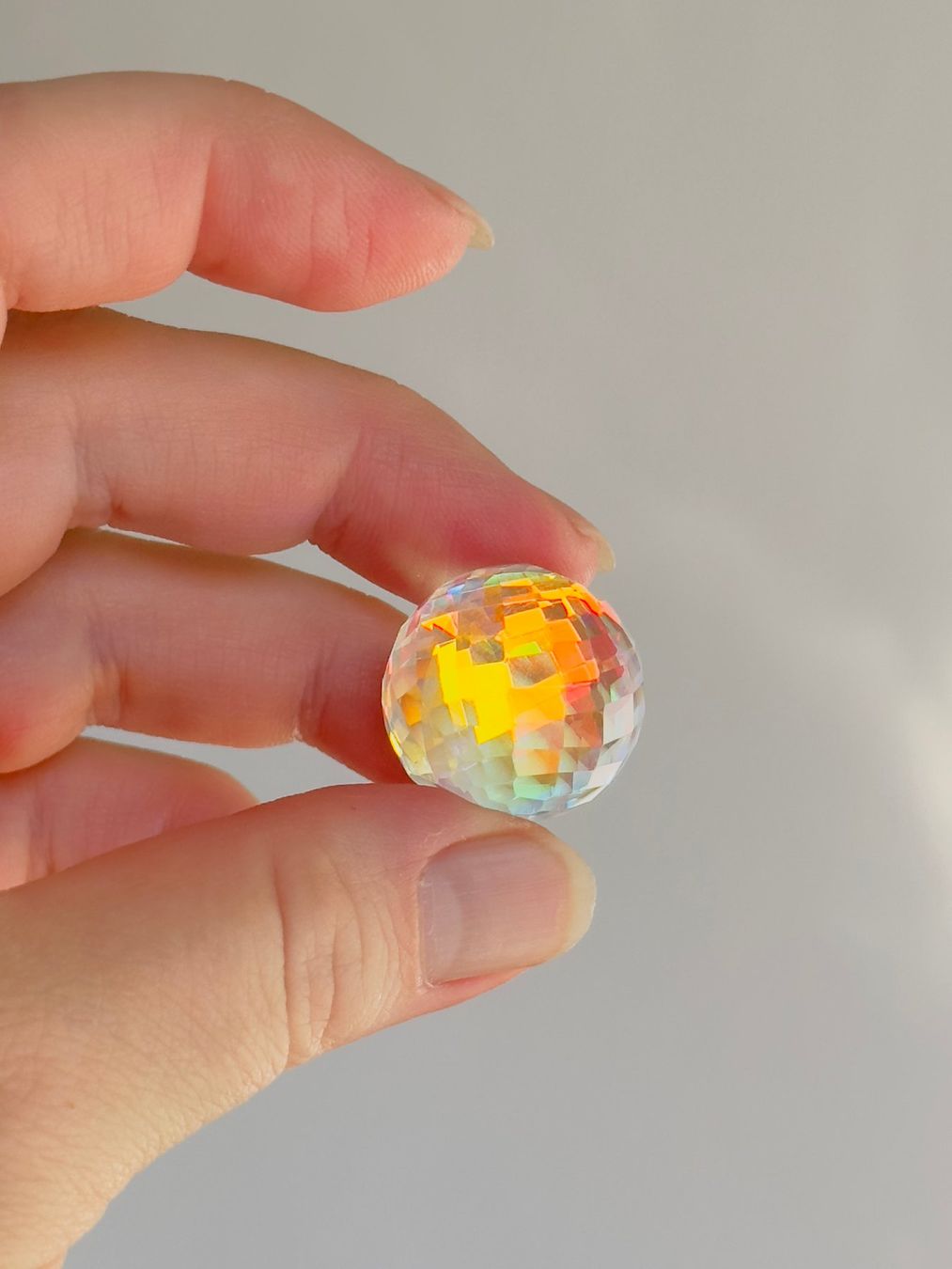 Pietre preziose: Rainbow Mystic 64,5ct Ball Shape Gemstone Certified – Nuovo e nell'imballaggio originale da Genève venduto da AWWA 7