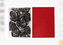 Rosen 3D- Vorlage, Prägeschablon für Scrapbooking