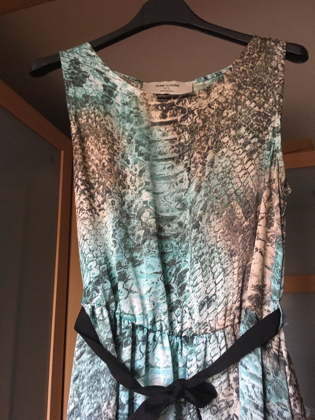 Vestiti: Robe soirée Dune by Dune satin python turquoise brun beige S – Nuovo (secondo la descrizione) da Genève venduto da Libellule477 6
