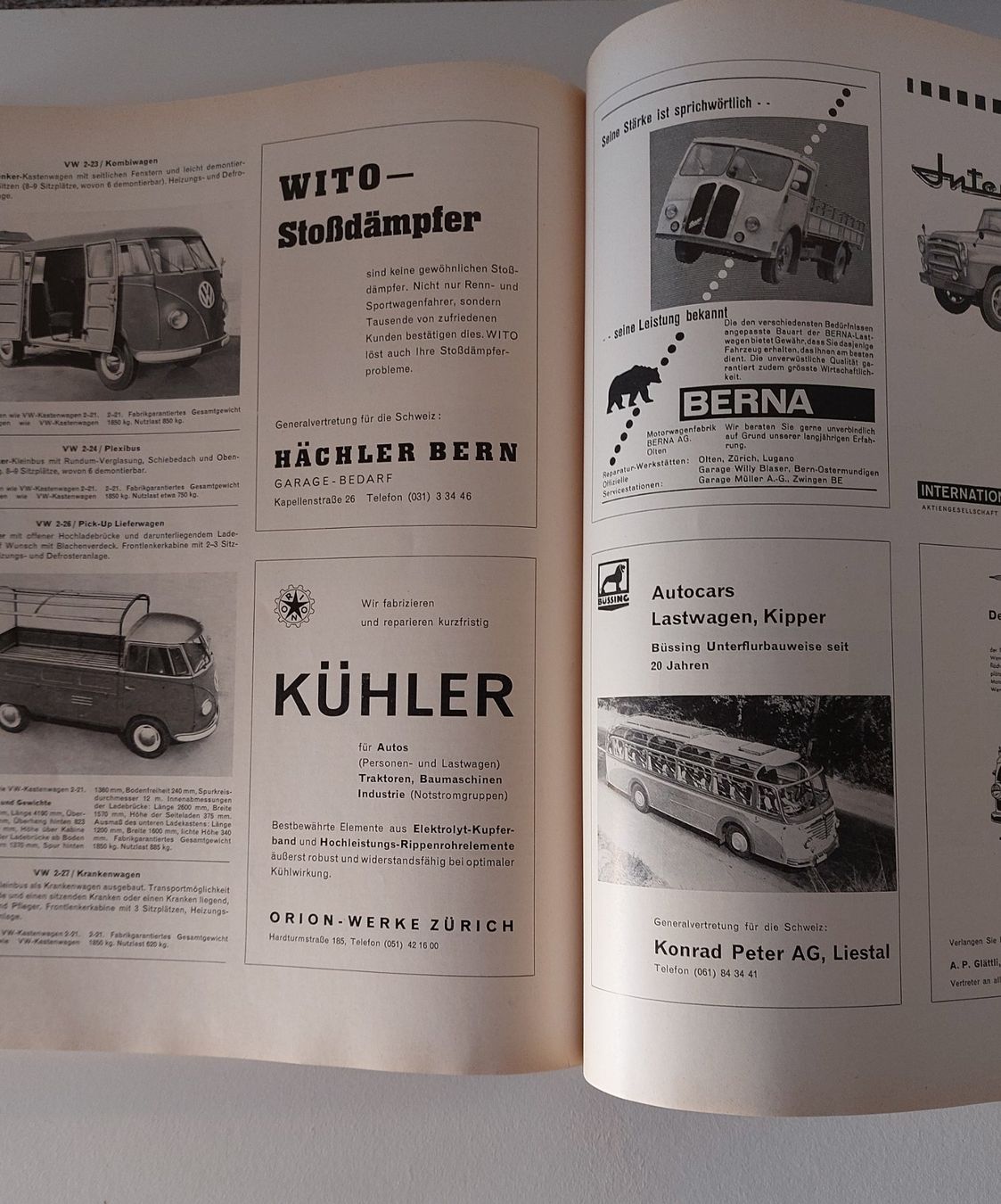 Nutzfahrzeug INUFA 1959 Katalog LKW Mowag Saurer Bührer Trak (Gebraucht ...