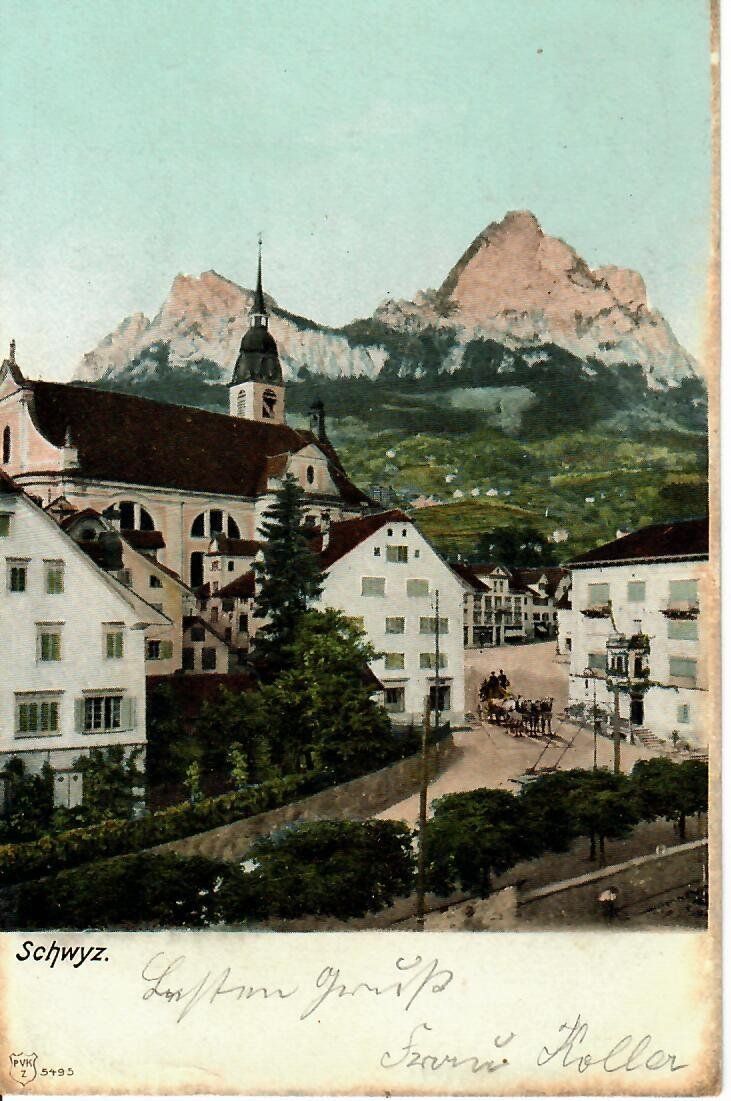 Cartoline postali: Schwyz  1907 – Usato da Hochdorf venduto da Ziegel-16