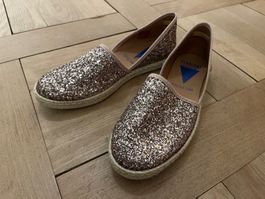 VERBENAS Espadrilles Ballerinas Glitzer rosa Gr. 38/39