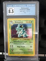 Nidoqueen Pokémon Karte (2000) - Base Set 2, Holo, CGC 8.5