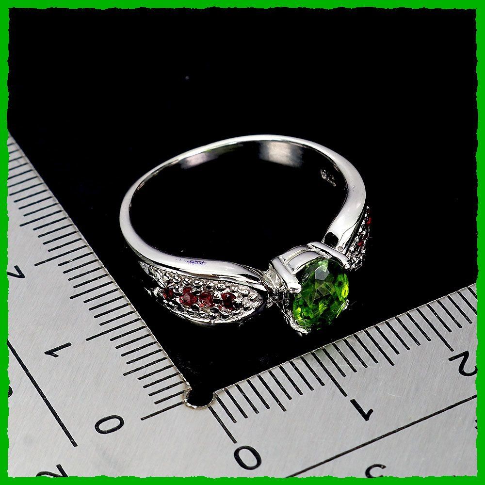 Anelli: ♛ Chrome Diopside / Garnet 925 Silberring – Nuovo e nell'imballaggio originale da Oberglatt ZH venduto da Hot-Spot 2