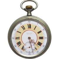 Taschenuhr Kuhmotiv " Werk Reuve
