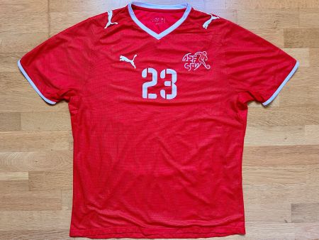 VINTAGE SCHWEIZ Fussball Nati Trikot Puma L 23 Shaqiri 2008