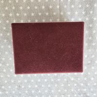Stabile Karton Box in Samt gefasst für Schmuck oder anderes