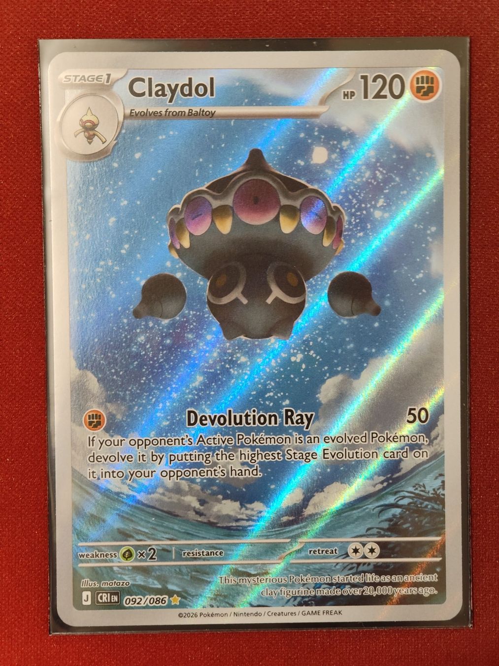 Pokémon Carte collezionabili: Pokémon Claydol Cri 092/086 – Nuovo (secondo la descrizione) da Biel/Bienne venduto da dkleat