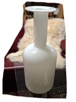 Weisse Gulv-Vase von Otto Brauer, Holmegaard, H 42 cm