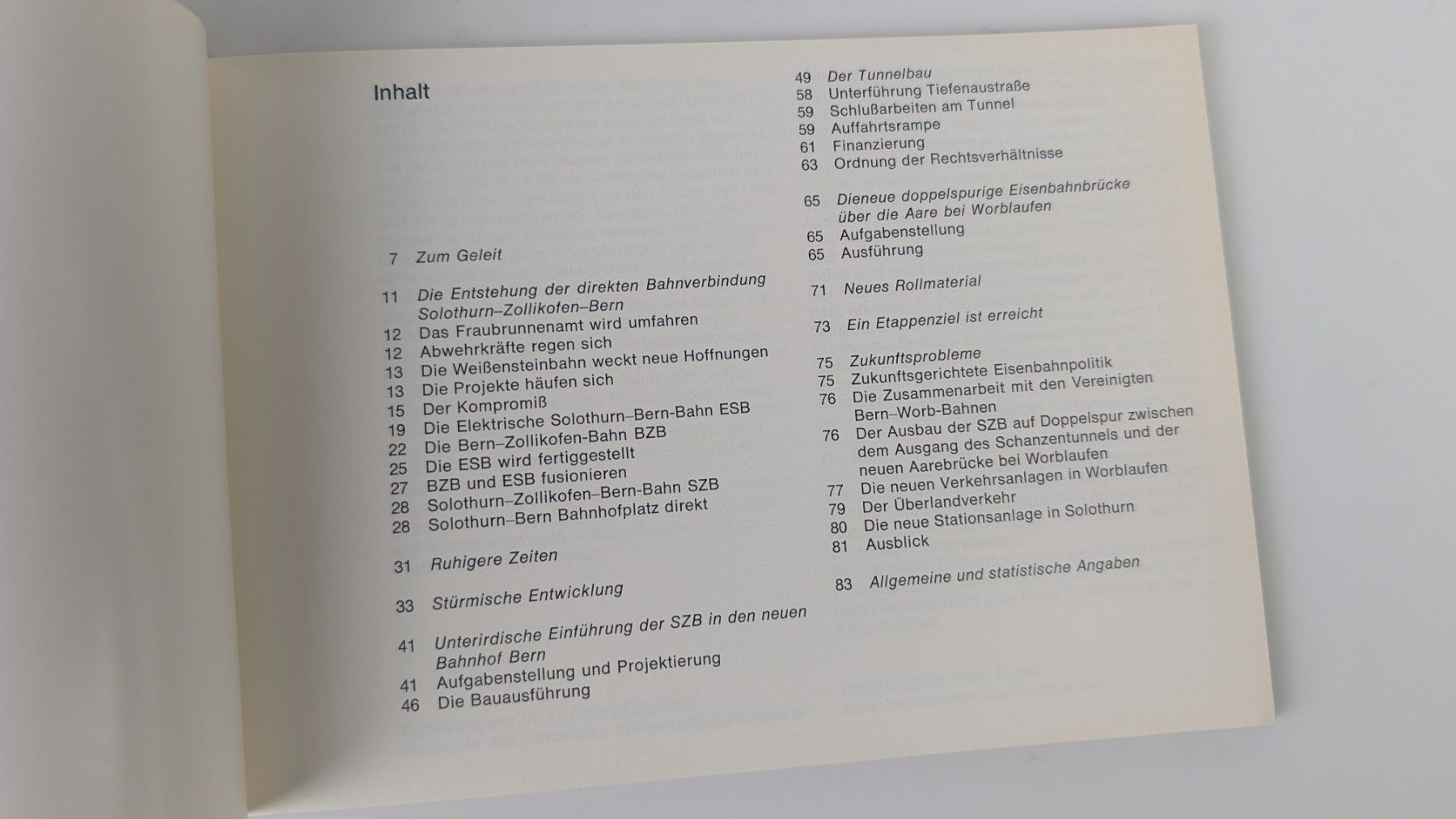 Documenti: 50 Jahre Solothurn - Bern Bahn - TOP – Usato da Zürich venduto da axolottchen 4