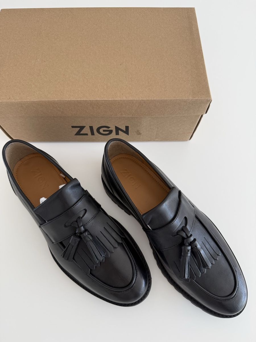 Chaussures hommes: Zign LEATHER - Scarpe senza lacci - black – Neuf avec emballage d'origine à Aarau par Hermes65 1