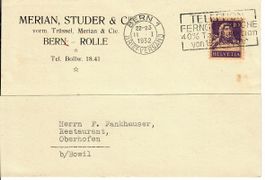 PK, Merian, Studer  Bern - Rolle 1932