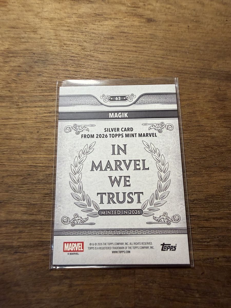 Topps Carte collezionabili: 2026 Topps Marvel Mint Magik Silver Card – Nuovo (secondo la descrizione) da Goldach venduto da pipinio 1